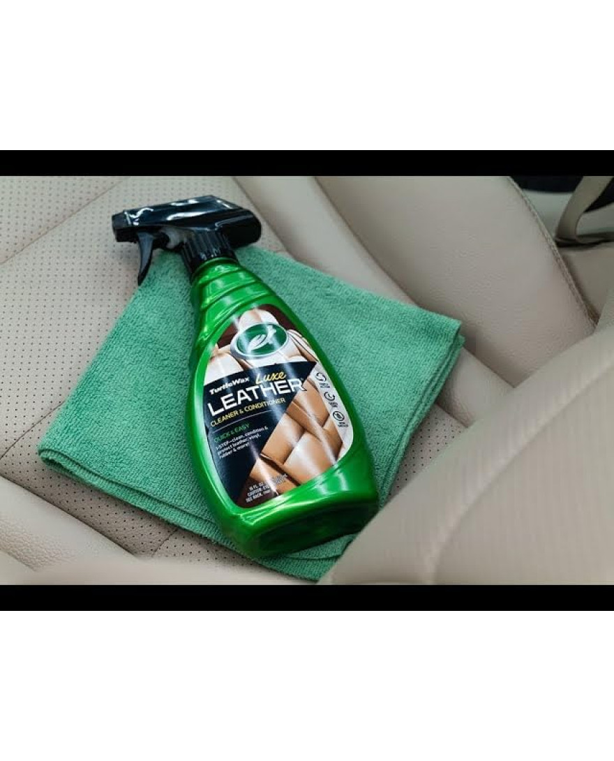 Turtle Wax Quick And Easy Luxe Leather Cleaner And Conditioner 473ml